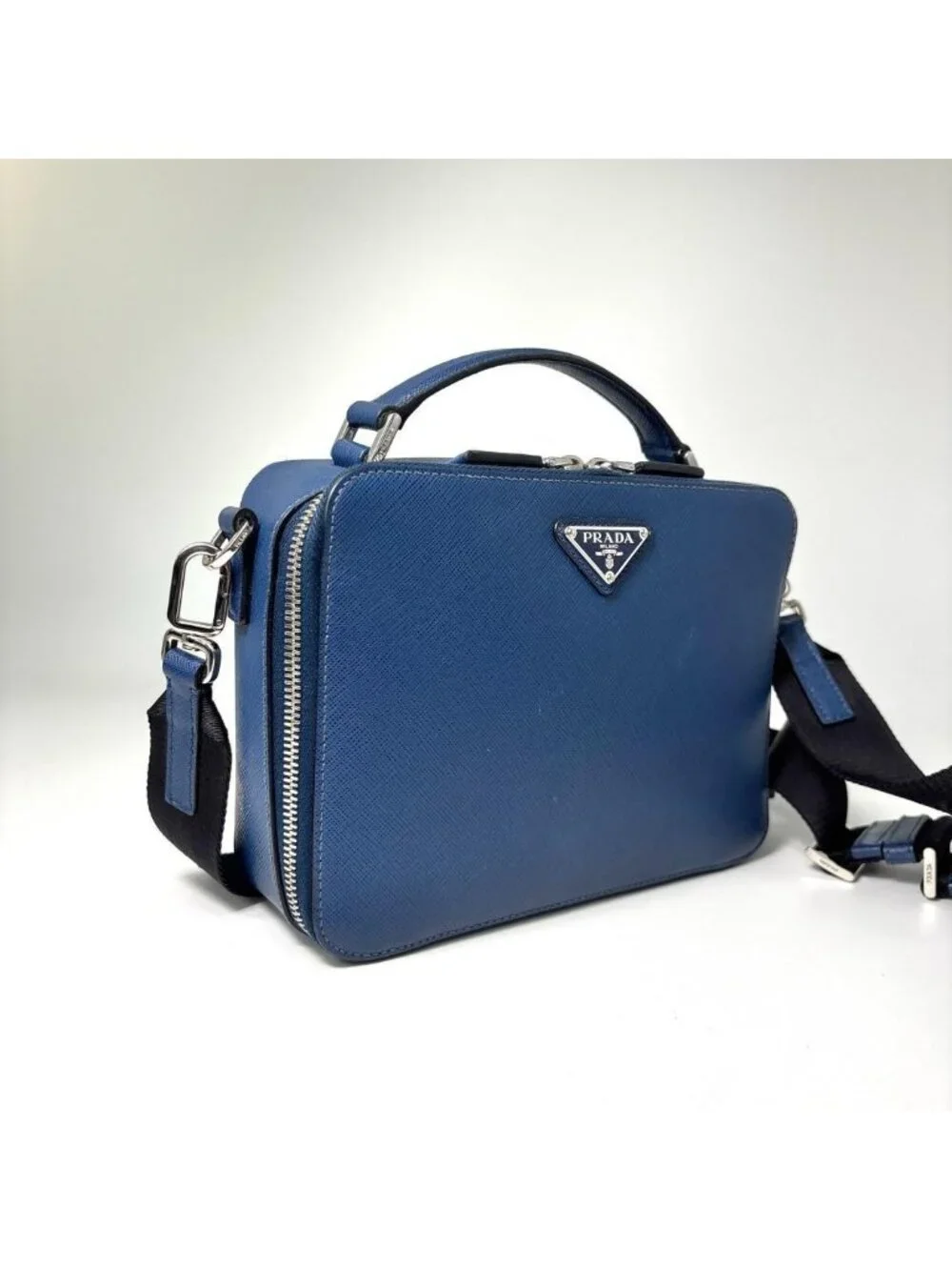 Prada Super IC Brick Saffiano Leather Shoulder Bag